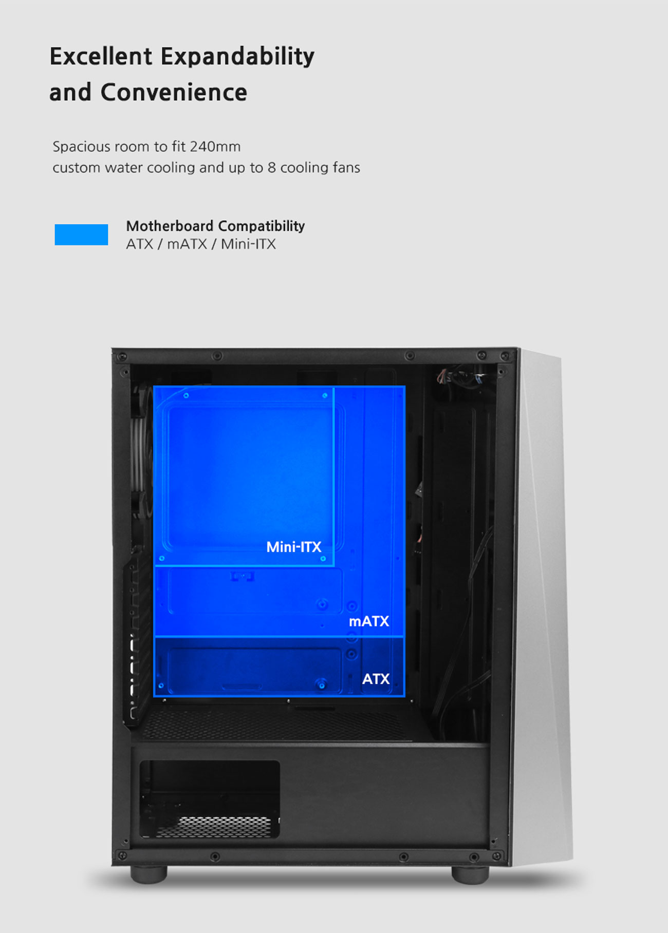 Zalman S4 Plus ATX Mid Tower Gaming PC Case, 3 x 120mm Fans Pre
